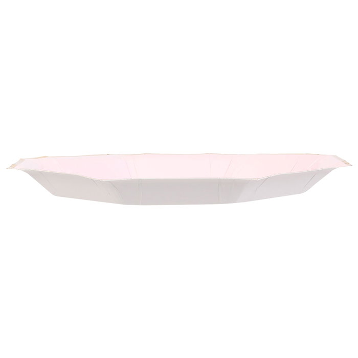 Party Time Lot de 6 plats hexagonaux jetables 25 cm avec bordure dorée Party Time Lot de 6 plats hexagonaux jetables 25 cm avec bordure dorée