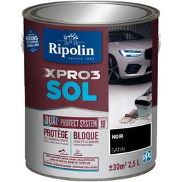 Ripolin Peinture sol XPRO3 SOL Noir Mat 2,5L