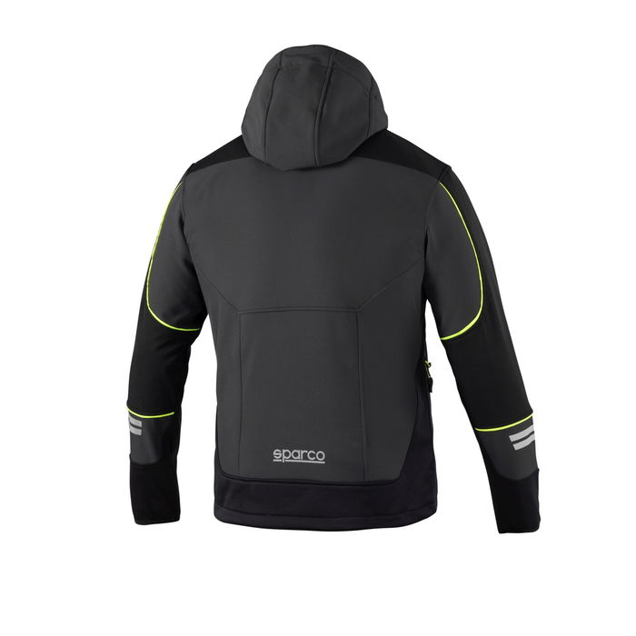 Sparco Veste Soft-Shell Tech Tw S02412GSGF1S Taille S Gris-Jaune Fluo