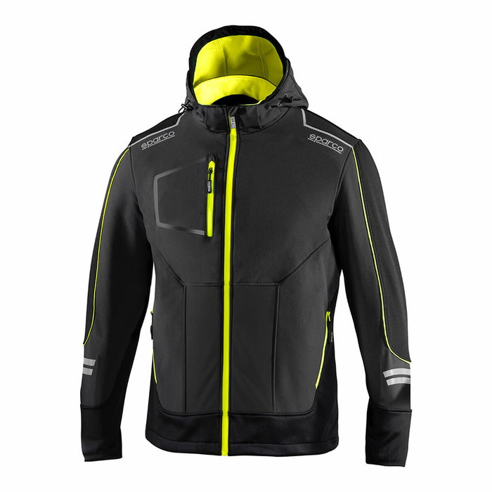 Sparco Veste Soft-Shell Tech TW Taille S Gris/Jaune Fluo Sparco Veste Soft-Shell Tech TW Taille S Gris/Jaune Fluo