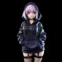 Gridman Universe statuette PVC Zozo Black Collection Akane Shinjo 23 cm