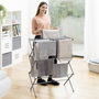 Séchoir à Linge Métallique Pliable et Extensible avec 3 Hauteurs Cloxy InnovaGoods 11 Barres