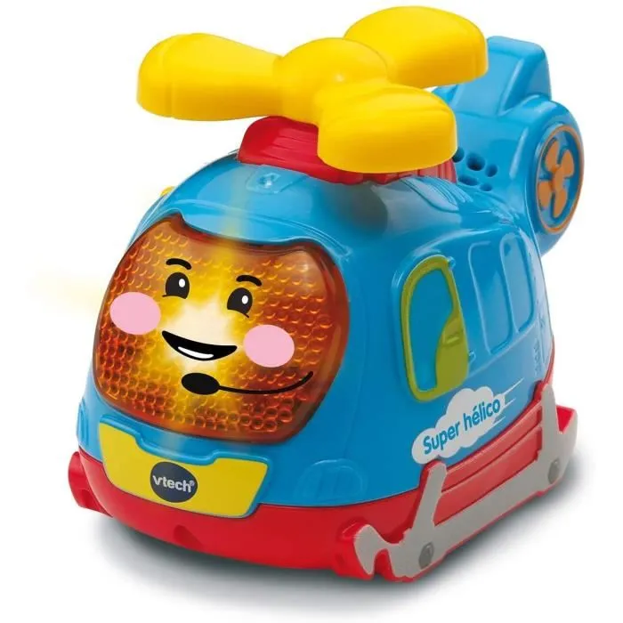 VTech - Coffret Trio Secours Tut Tut Bolides - Camion de pompiers, tracteur et hélicoptère parlant - Jouet éducatif lumineux avec chansons - 1 à 5 ans - Version française