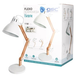 GSC Evolution Flexo sobremesa Hamu E27 Blanco