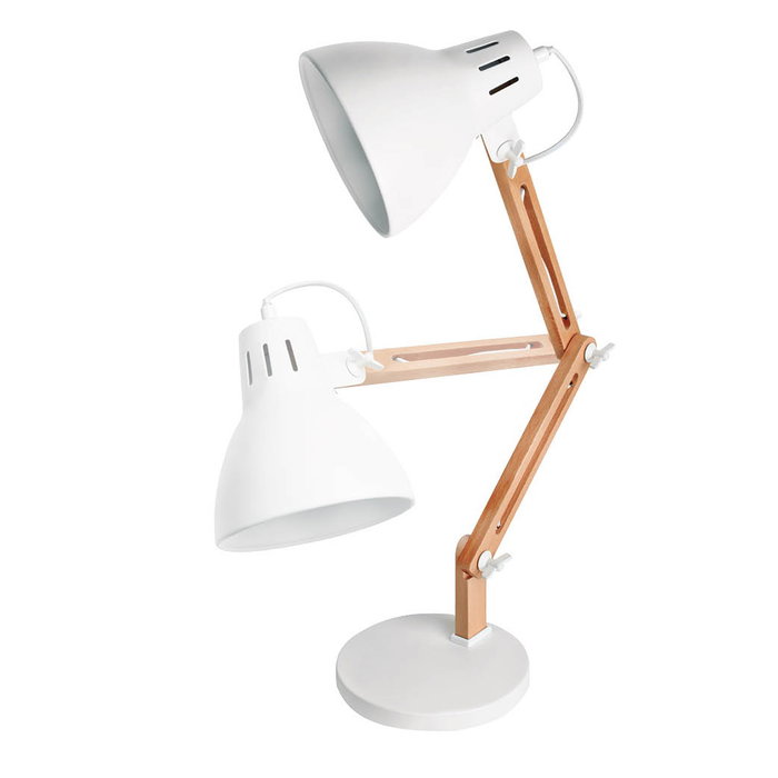 GSC Evolution Flexo sobremesa Hamu E27 Blanco GSC Evolution Flexo sobremesa Hamu E27 Blanco