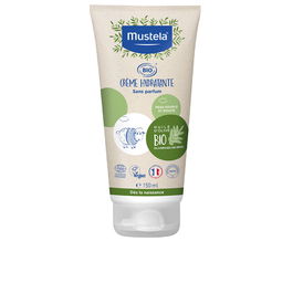 Mustela Crème Hydratante Bébé Bio 150 ml - Aloe Vera Bio & Huile d'Olive Bio - Peaux Sensibles