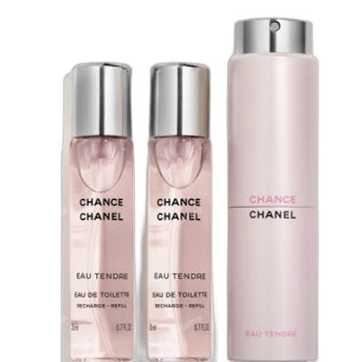 Chanel Chance Eau Tendre eau de toilette twist & spray 3 recharges 3 x 20 ml Chanel Chance Eau Tendre eau de toilette twist & spray 3 recharges 3 x 20 ml