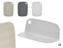 KINVARA Set de 3 planches à découper en plastique assorties de couleurs Gris + Vert