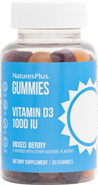 NATURES PLUS Gummies Vitamine D3, 60 gélatines