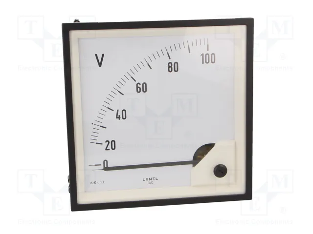 LUMEL Voltmètre analogue sur panneau 0-100V AC True RMS