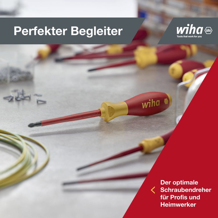 Wiha 320NK6 SoftFinish electric - Jeu de 6 tournevis isolés Wiha 320NK6 SoftFinish electric - Jeu de 6 tournevis isolés
