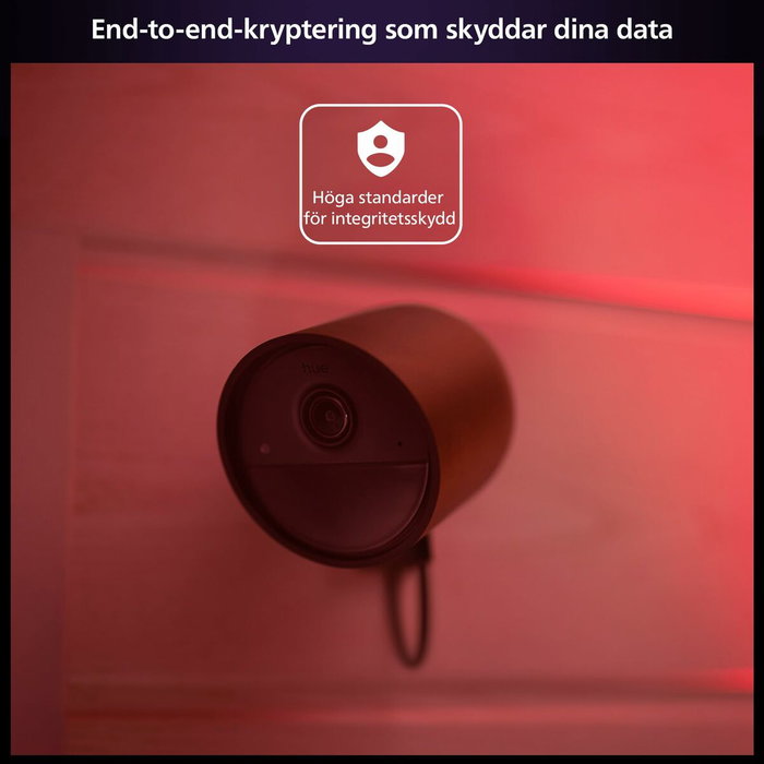 Philips Hue Secure Cam - Caméra de surveillance filaire HD 1080p - Noir