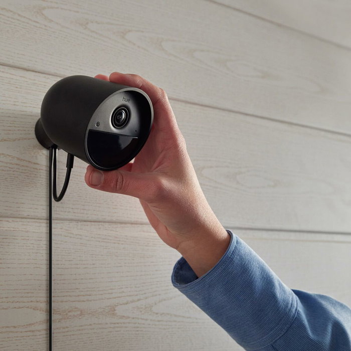Philips Hue Secure Cam - Caméra de surveillance filaire HD 1080p - Noir
