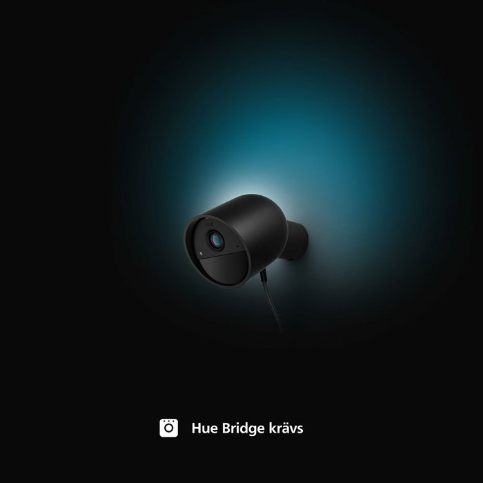 Philips Hue Secure Cam - Caméra de surveillance filaire HD 1080p - Noir
