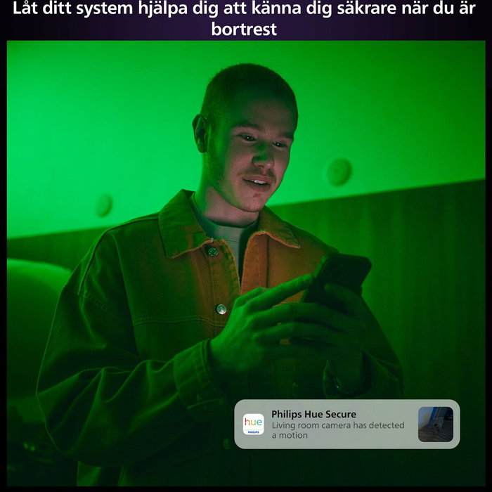 Philips Hue Secure Cam - Caméra de surveillance filaire HD 1080p - Noir