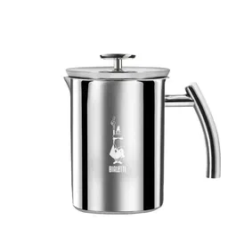 Bialetti Mousseur à lait électrique 330 ml Cappuccinatore en acier inoxydable pour café et cappuccino