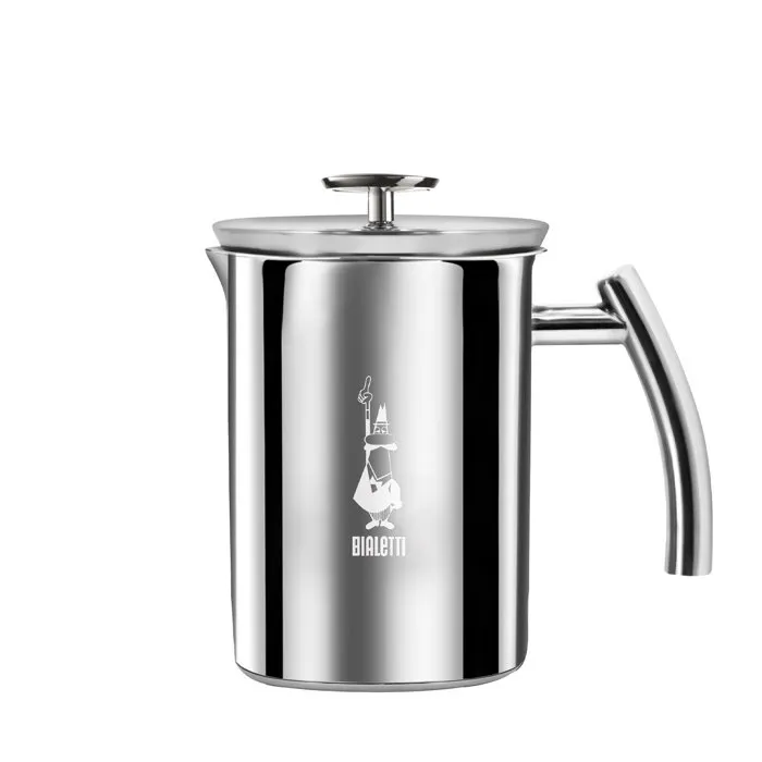 Bialetti Mousseur à lait électrique 330 ml Cappuccinatore en acier inoxydable pour café et cappuccino Bialetti Mousseur à lait électrique 330 ml Cappuccinatore en acier inoxydable pour café et cappuccino
