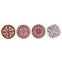Dessous de verres DKD Home Decor 10,8 x 10,8 x 0,7 cm