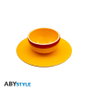 Abystyle Set Bol et Soucoupe One Piece Chapeau de Paille Luffy - Porcelaine 250 ml