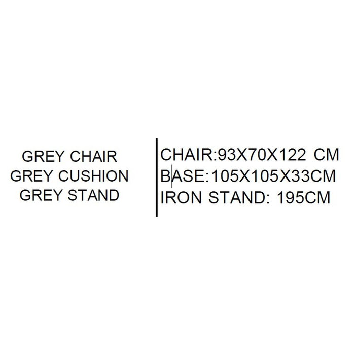 Chaise de jardin Home ESPRIT Crème Gris clair 93 X 70 X 122 CM