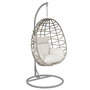 Chaise de jardin Home ESPRIT Crème Gris clair 93 X 70 X 122 CM