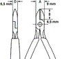 KNIPEX Pince coupante de précision latérale ESD 120 mm