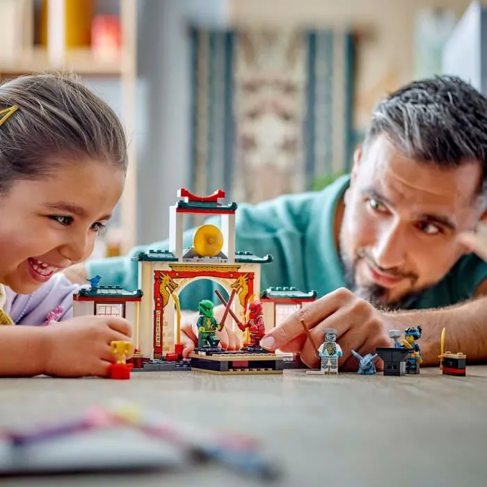 LEGO NINJAGO 71831 Le Temple de Spinjitzu des Ninjas, Jeu de Construction avec 4 Minifigurines et Dragon, Jouet Enfant dès 4 Ans
