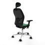 Piqueras y Crespo Chaise de Bureau Jorquera 3D086N1 Vert émeraude