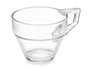 Vivalto Tasse à Café au Lait 200 ml Verre Transparent 11x7x8 cm (Set de 72)