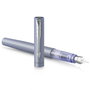 Parker Vector XL Stylo Plume Métallique Argent et Bleu M