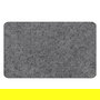 HERRAJES ALK Lot de 15 patins en feutre adhésif rectangulaire gris 50x100 mm pour protéger meubles et sols