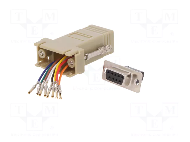 DIGITUS Adaptateur D-Sub 9pin socle vers RJ45 socle DIGITUS Adaptateur D-Sub 9pin socle vers RJ45 socle