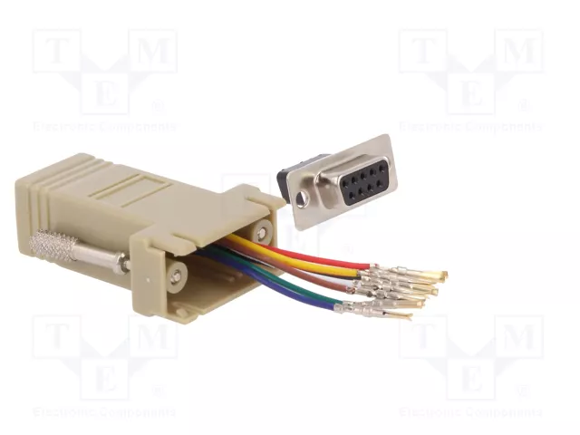 DIGITUS Adaptateur D-Sub 9pin socle vers RJ45 socle DIGITUS Adaptateur D-Sub 9pin socle vers RJ45 socle