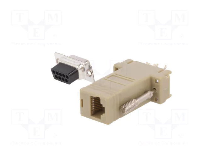 DIGITUS Adaptateur D-Sub 9pin socle vers RJ45 socle DIGITUS Adaptateur D-Sub 9pin socle vers RJ45 socle