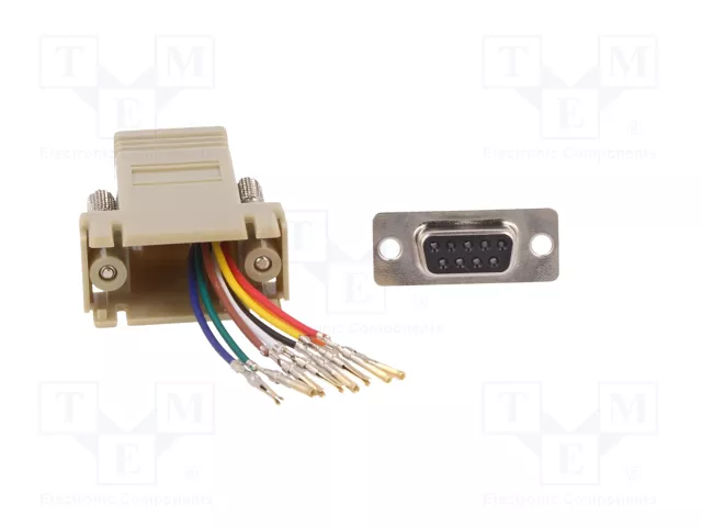 DIGITUS Adaptateur D-Sub 9pin socle vers RJ45 socle DIGITUS Adaptateur D-Sub 9pin socle vers RJ45 socle