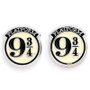 THE CARAT SHOP Pendientes Platform 9 3/4 Harry Potter Chapados Plata
