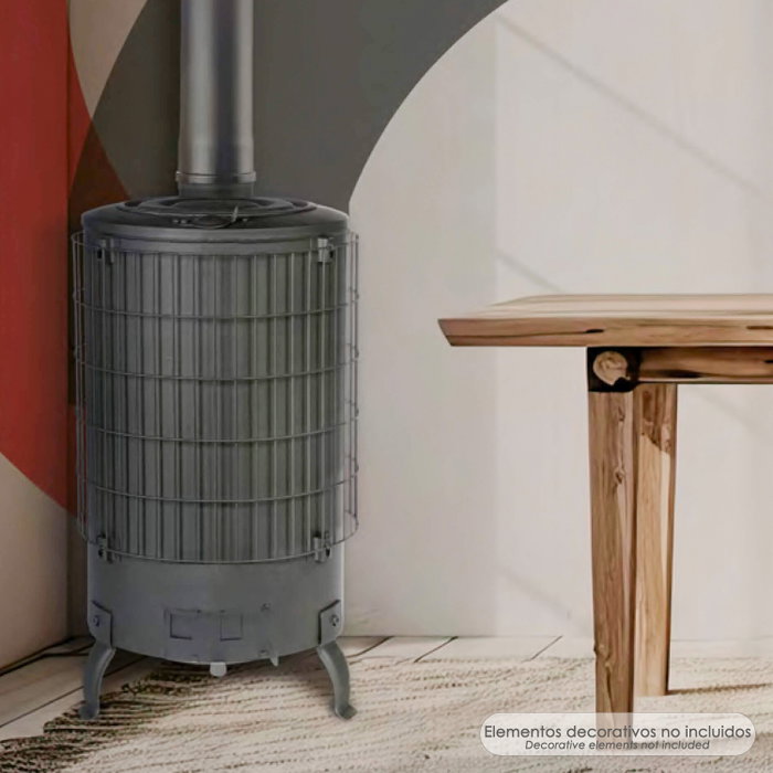 EXOJO Estufa de leña L 4 Supra ø 120 mm
