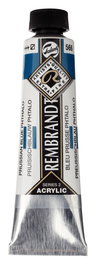 Rembrandt Peinture Acrylique Bleu de Prusse (Phthalo) 566, 40 ml