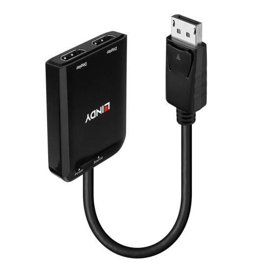 Lindy - Hub MST DisplayPort vers 2 Ports HDMI - Extendeur/duplicateur pour 2 Écrans jusqu'à 4K 30Hz - Compatible AMD Eyefinity/NVIDIA Surround Lindy - Hub MST DisplayPort vers 2 Ports HDMI - Extendeur/duplicateur pour 2 Écrans jusqu'à 4K 30Hz - Compatible AMD Eyefinity/NVIDIA Surround