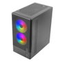 Mars Gaming Caja ATX MC-ONYX ARGB Noire – Boîtier Ordinateur MicroATX/Mini-ITX avec Ventilateurs RGB, Panneau Mesh, Fenêtre Latérale