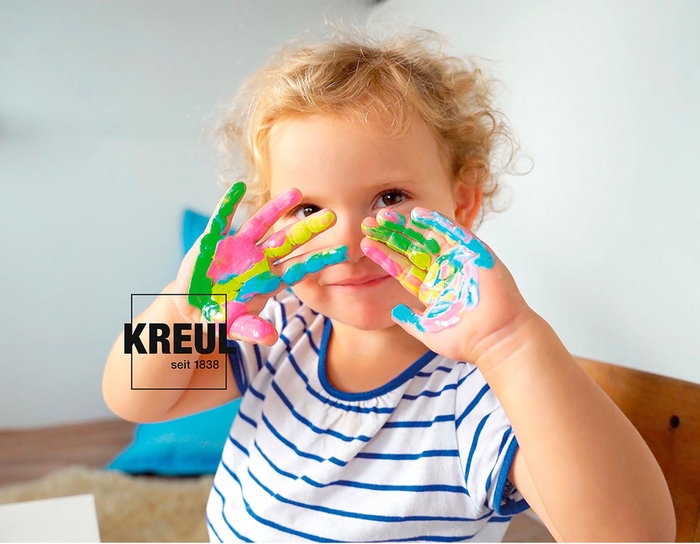 Kreul Peinture à doigts pour textile rouge 250ml