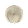Decoris Assiette décorative en polypropylène champagne Ø 33 x 1,5 cm