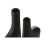 Home ESPRIT Vase Noir Aluminium Abstrait Moderne 30 x 5 x 40 cm