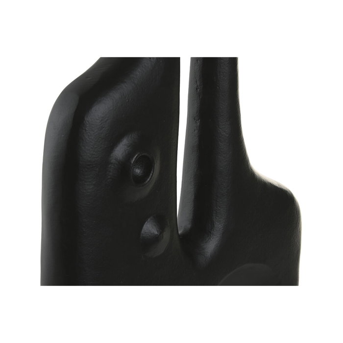 Home ESPRIT Vase Noir Aluminium Abstrait Moderne 30 x 5 x 40 cm