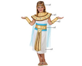 Atosa Déguisement Égyptienne Niña Doré