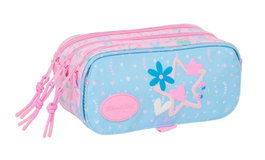 Safta Portatodo triple Big Blackfit8 "Smile" Organisateur portable 21.5x10x8 cm, âge minimum recommandé : 3 ans