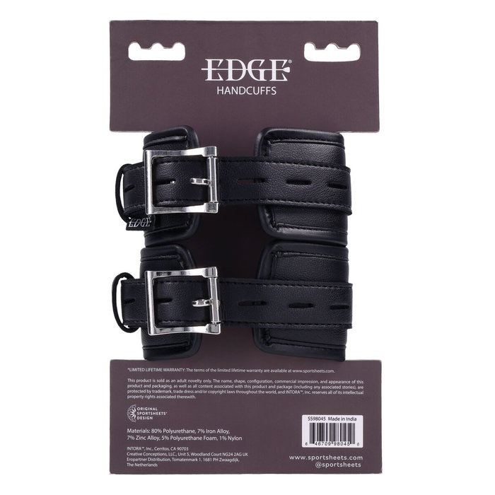 Menottes érotiques Sportsheets Edge Noir