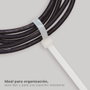 Hantums Sac de 25 colliers de serrage 300x4,8mm en nylon naturel