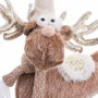 BigBuy Home Figurine Décorative Naturel Cerf 22 x 20 x 40 cm