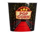 Leknes Cubo à Popcorn Hollywood 5 L 21,5x21,5x20 cm Noir Rouge Blanc Plastique (Set de 24)